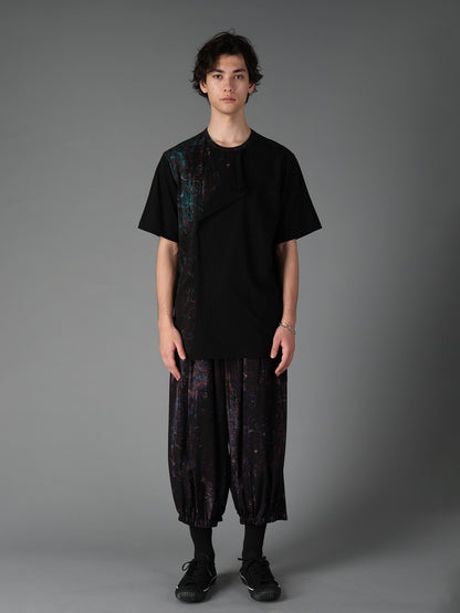 PAISLEY+COTTON JERSEY SHORT SLEEVED T