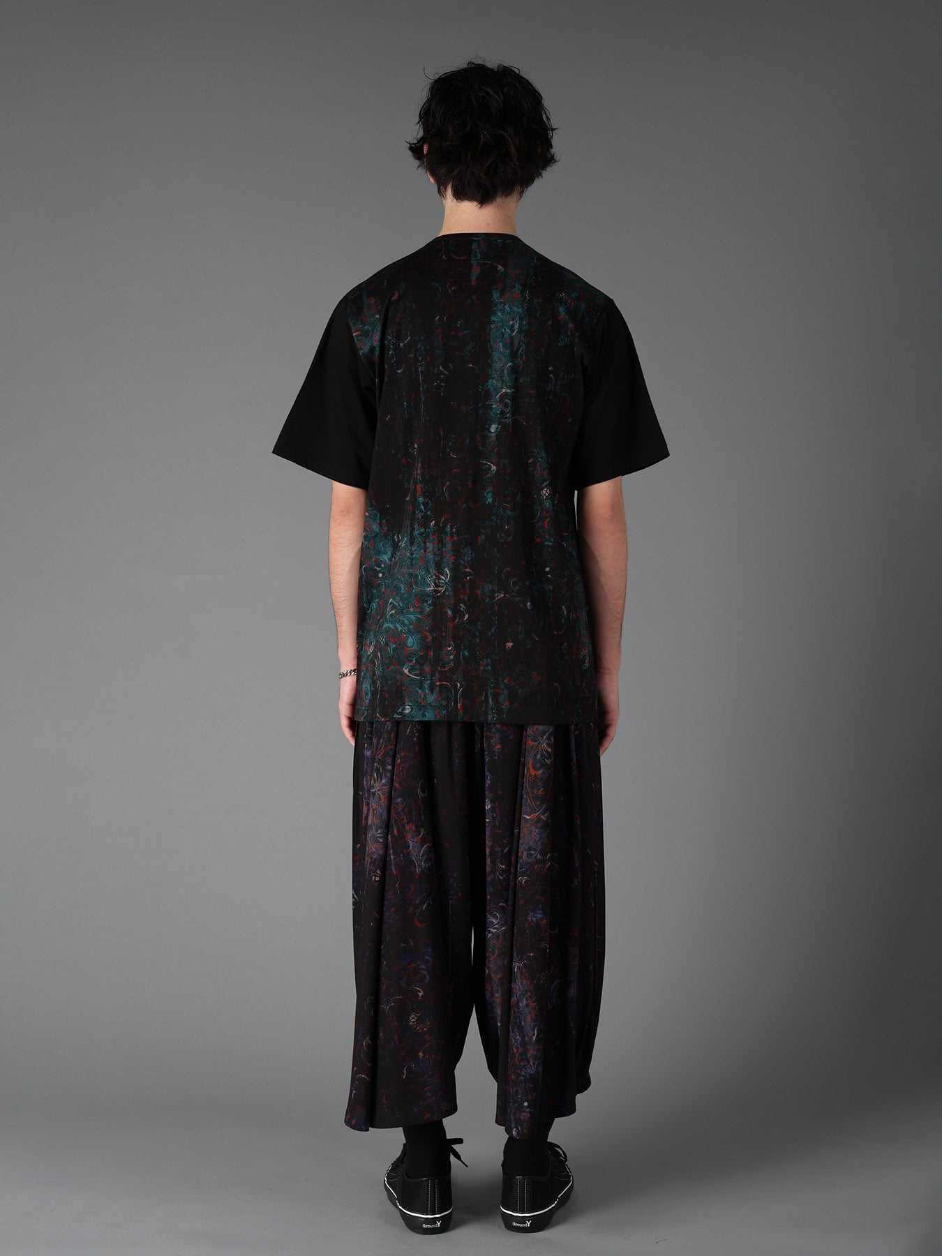 PAISLEY+COTTON JERSEY SHORT SLEEVED T