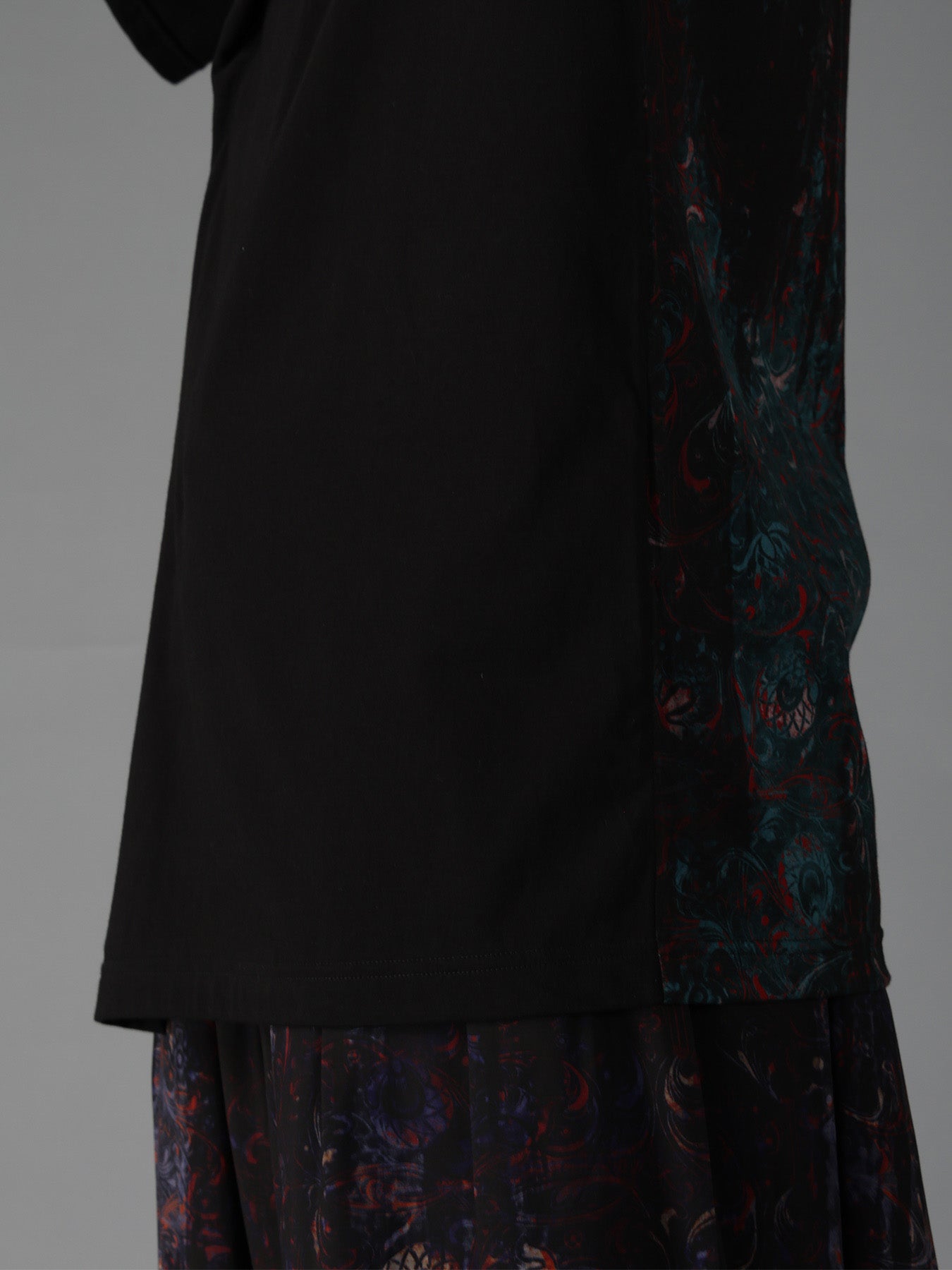 PAISLEY+COTTON JERSEY SHORT SLEEVED T