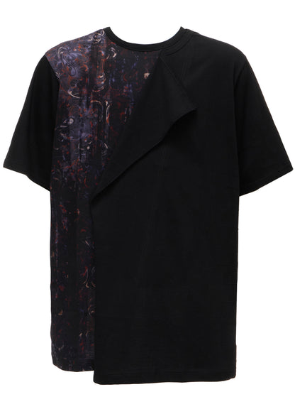 PAISLEY+COTTON JERSEY SHORT SLEEVED T