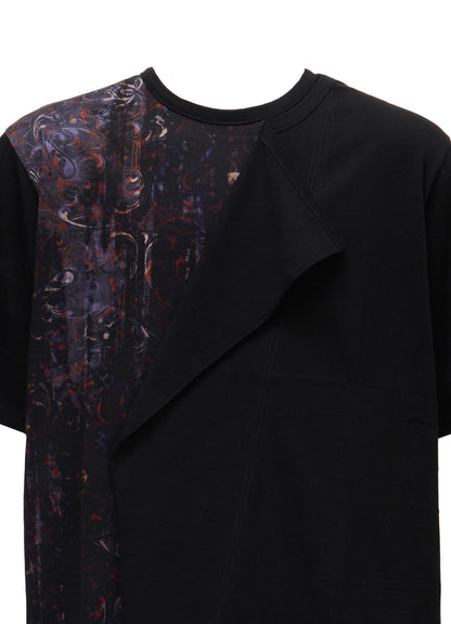 PAISLEY+COTTON JERSEY SHORT SLEEVED T