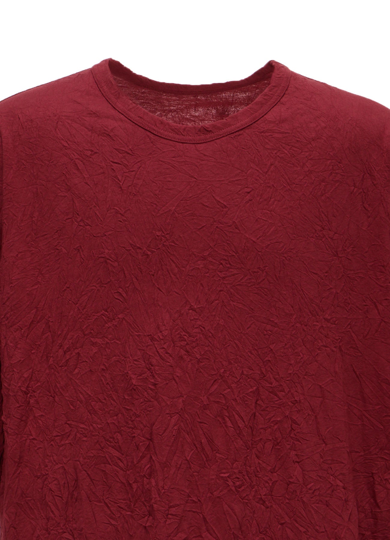 CATCH WASHER WRINKLE JERSEY ROUND HEM JUMBO SHORT SLEEVED T