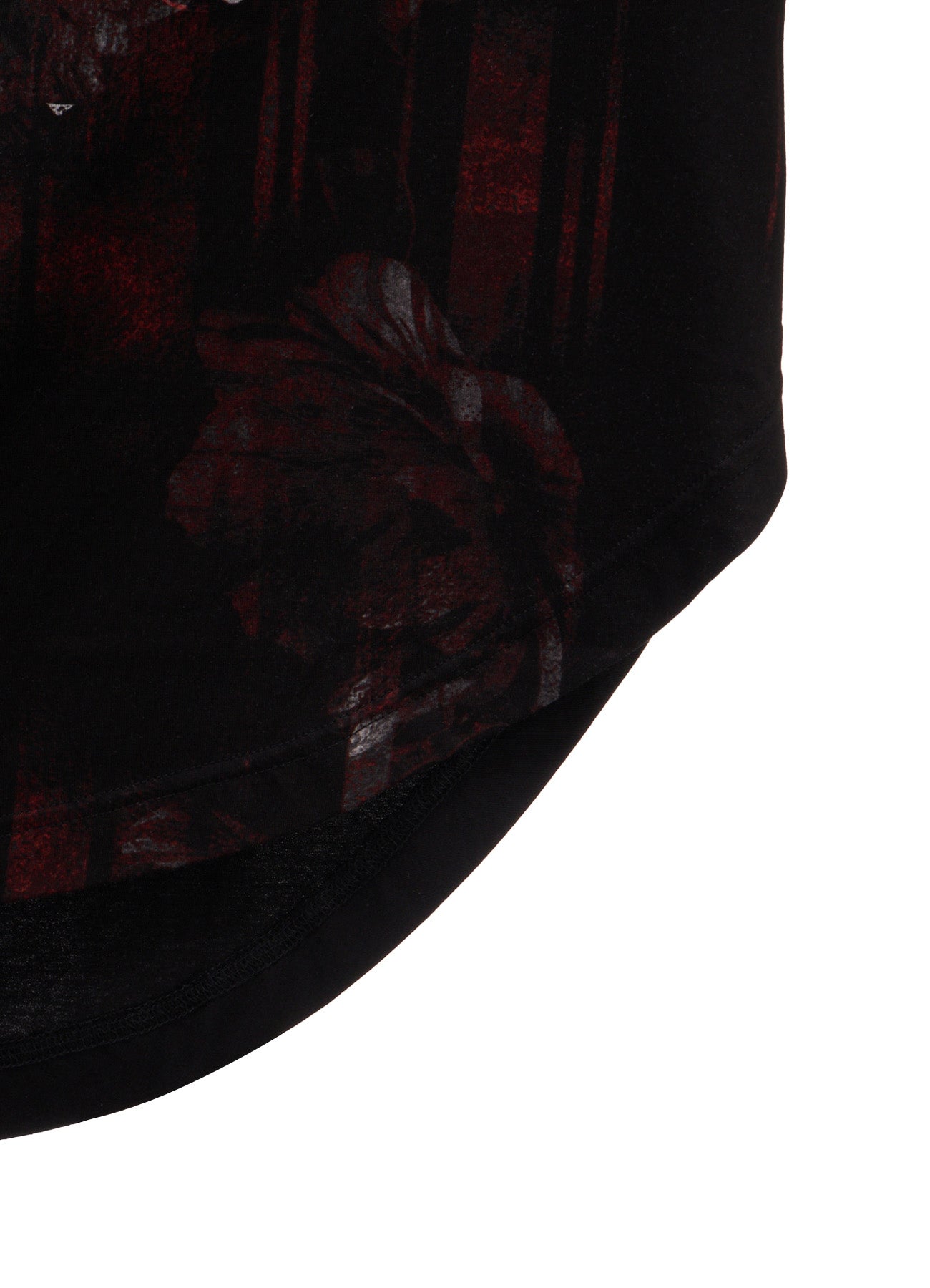 FLORAL STRIPED & COTTON JERSEY JUMBO LONG-SLEEVED T-SHIRT