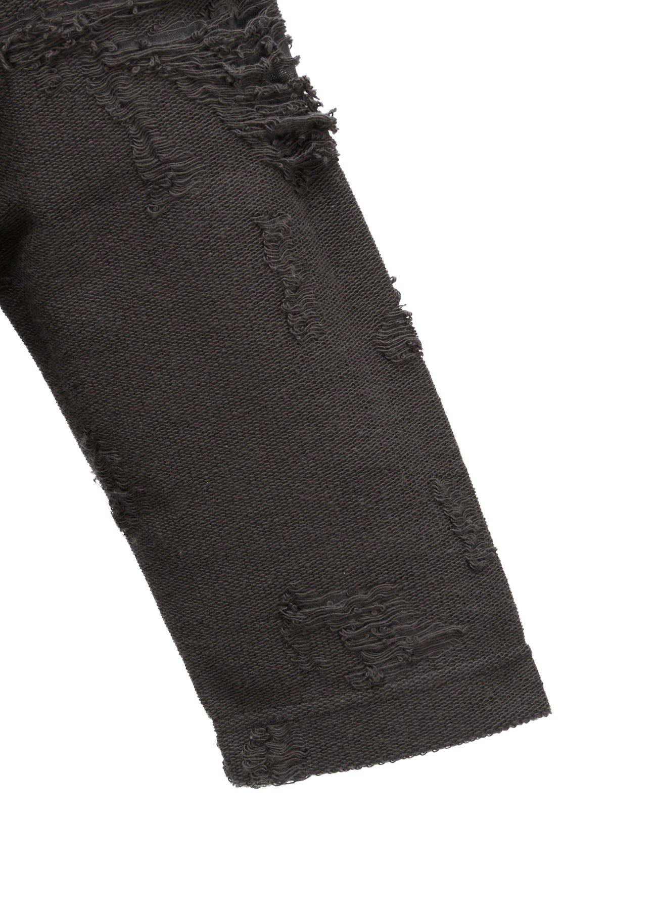 DAMAGE JACQUARD FRENCH TERRY V-NECK LONG CARDIGAN – THE SHOP YOHJI