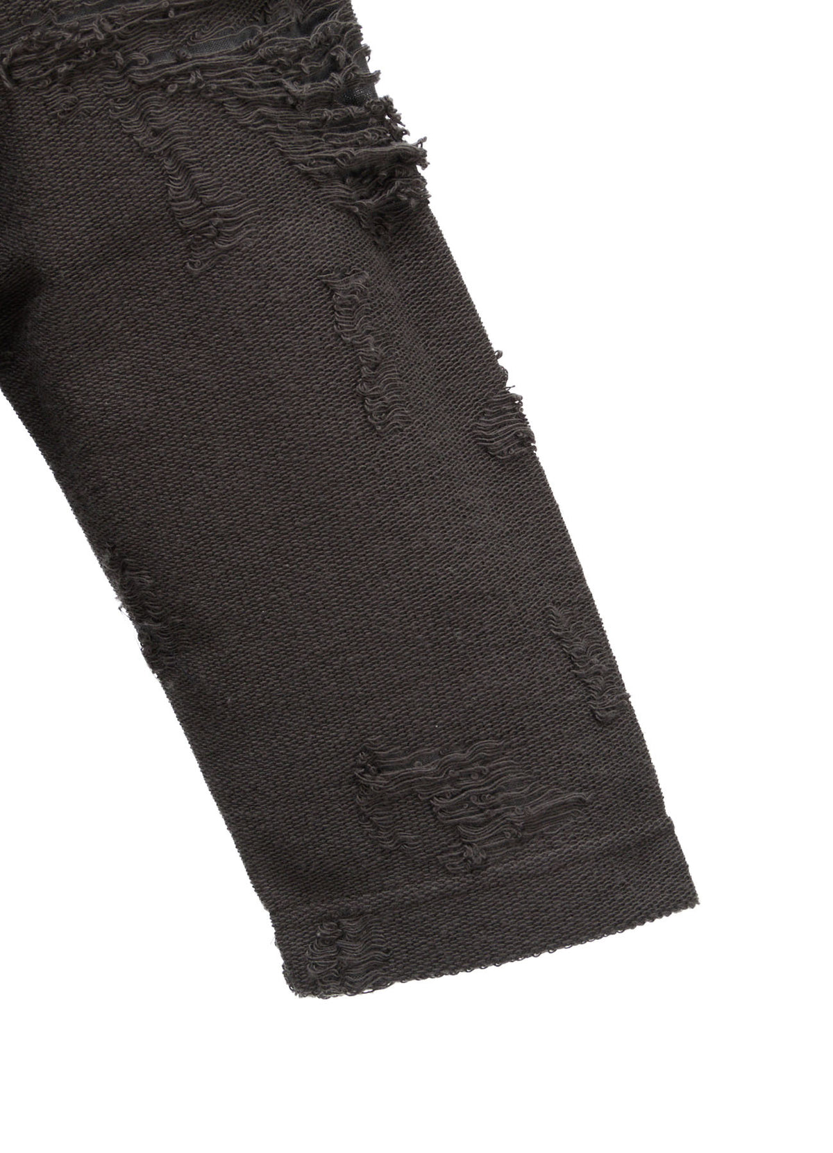 DAMAGE JACQUARD FRENCH TERRY V-NECK LONG CARDIGAN