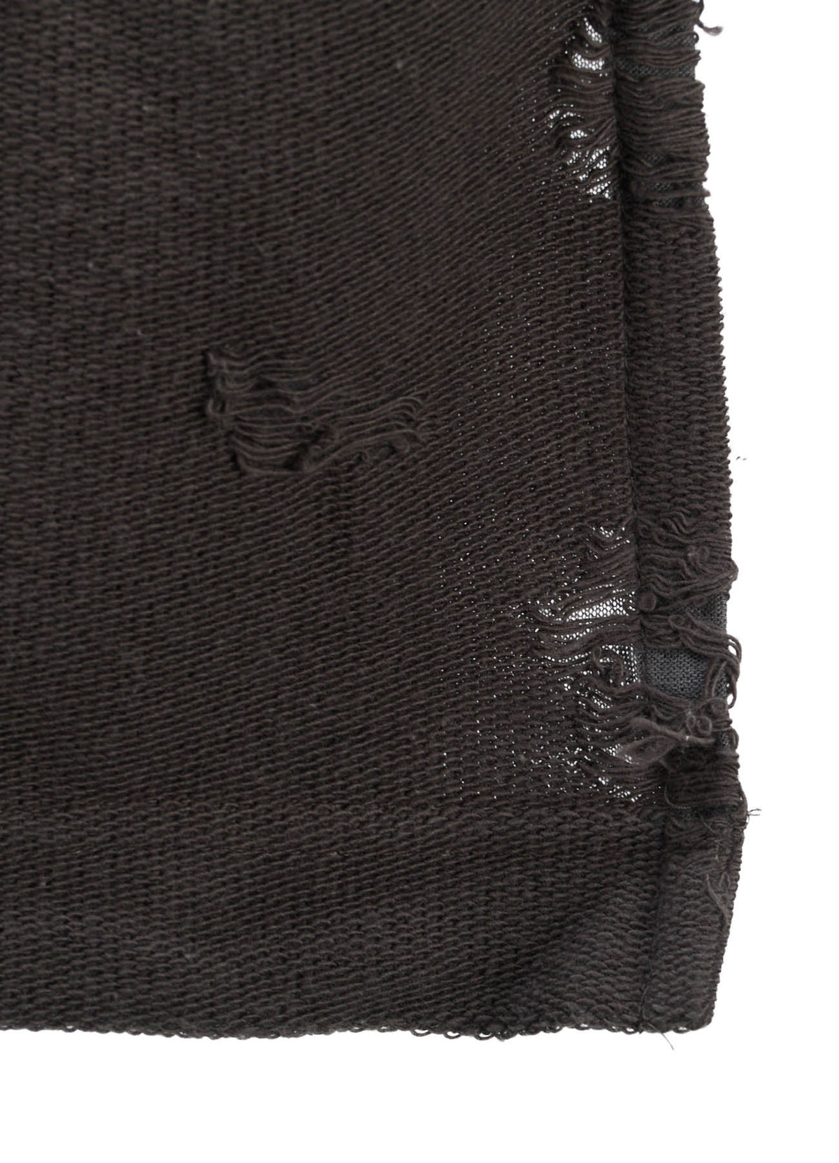 DAMAGE JACQUARD FRENCH TERRY V-NECK LONG CARDIGAN