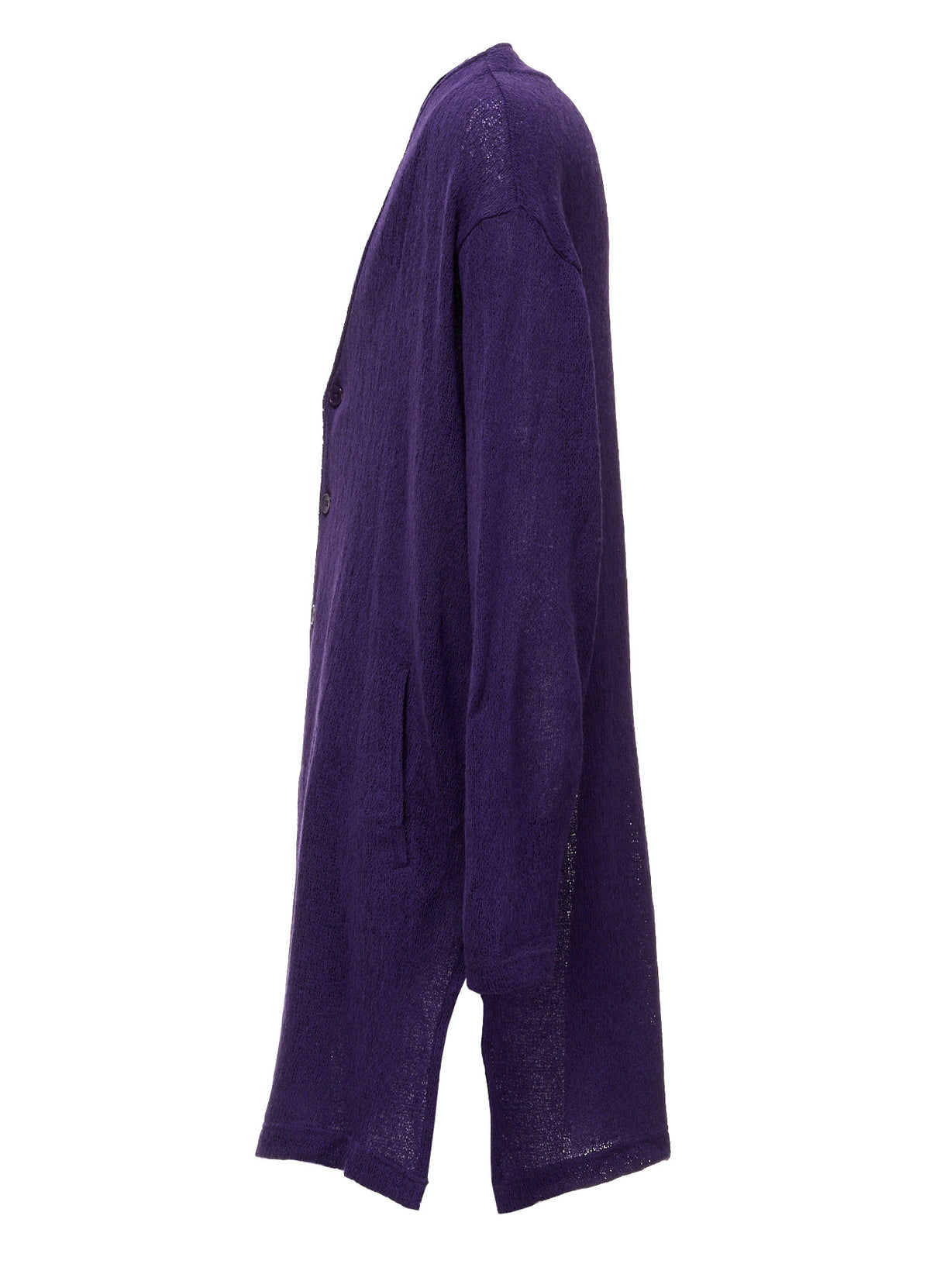 SPIDER WEB KNIT V-NECK LONG CARDIGAN