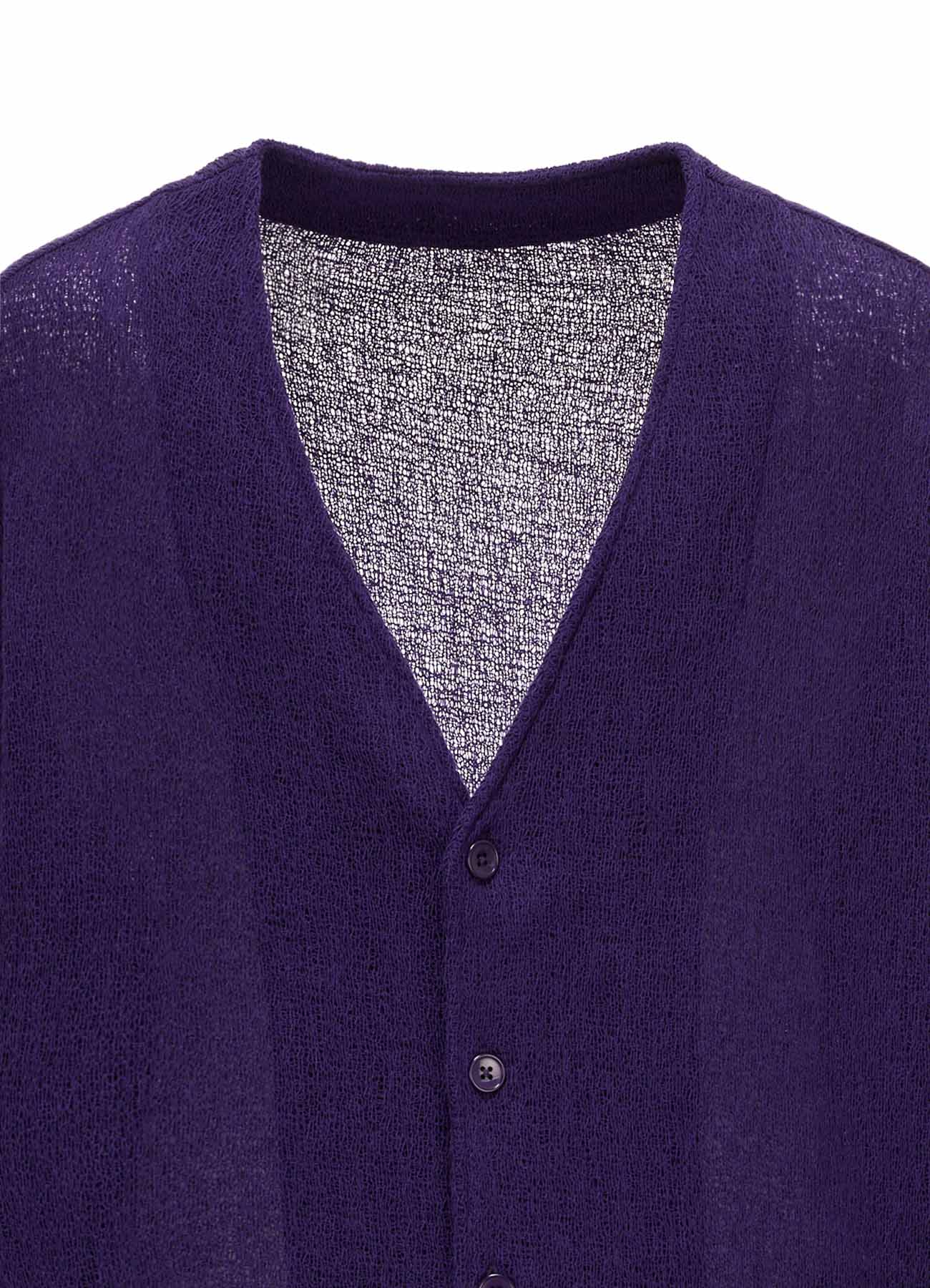 SPIDER WEB KNIT V-NECK LONG CARDIGAN – THE SHOP YOHJI YAMAMOTO