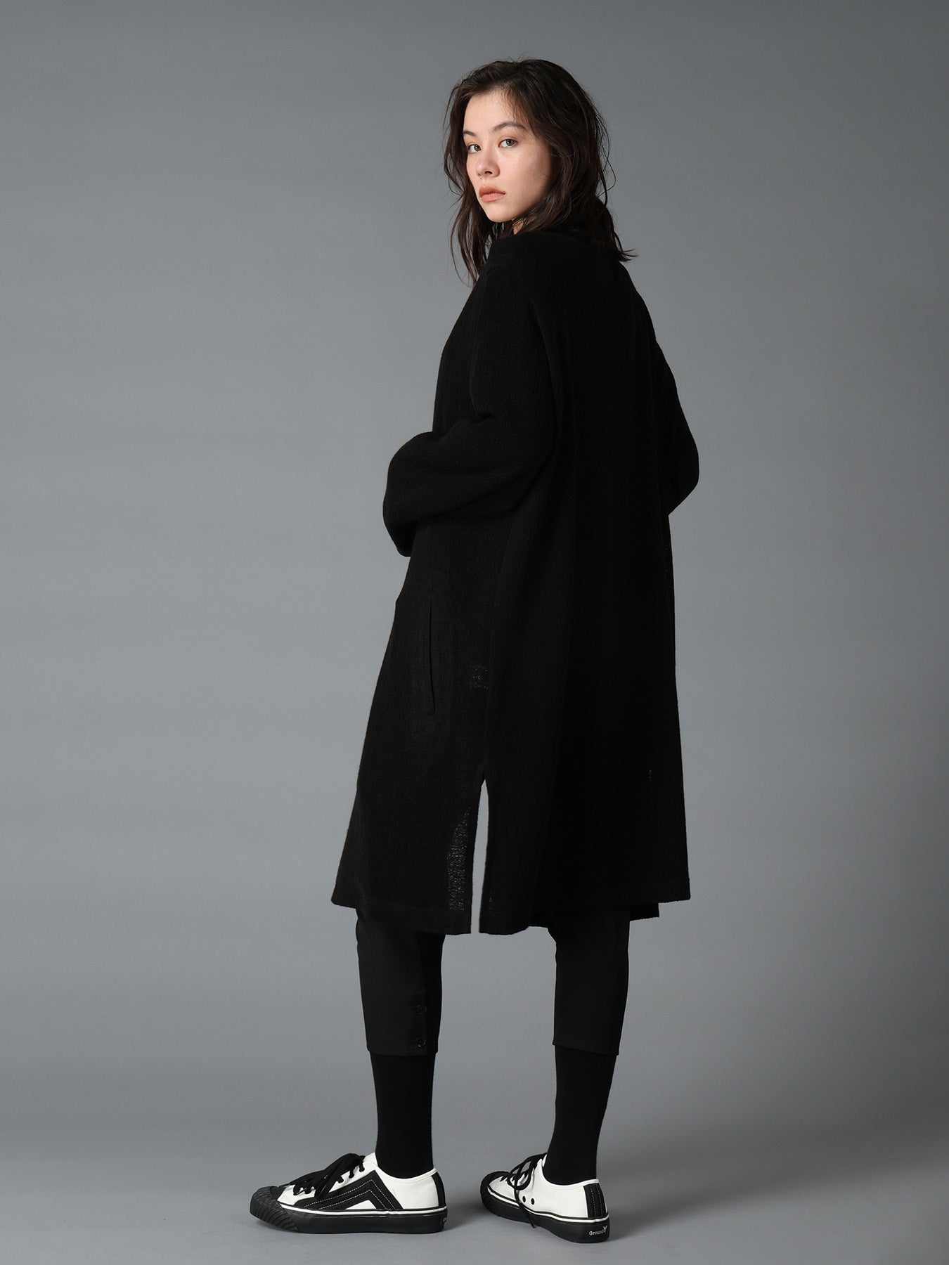 SPIDER WEB KNIT V-NECK LONG CARDIGAN – THE SHOP YOHJI YAMAMOTO