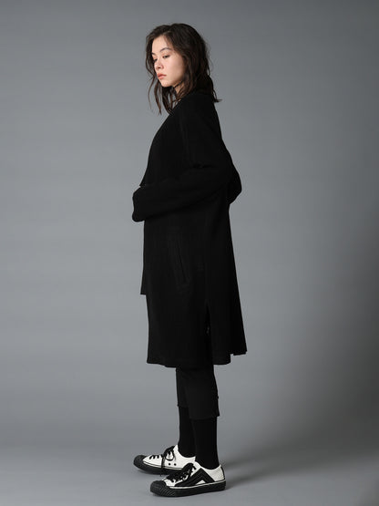 SPIDER WEB KNIT V-NECK LONG CARDIGAN