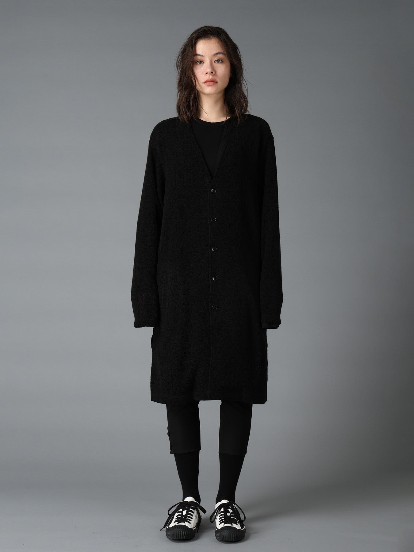 SPIDER WEB KNIT V-NECK LONG CARDIGAN – THE SHOP YOHJI YAMAMOTO