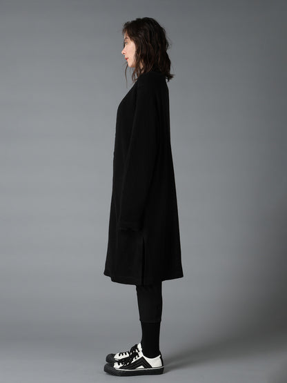 SPIDER WEB KNIT V-NECK LONG CARDIGAN