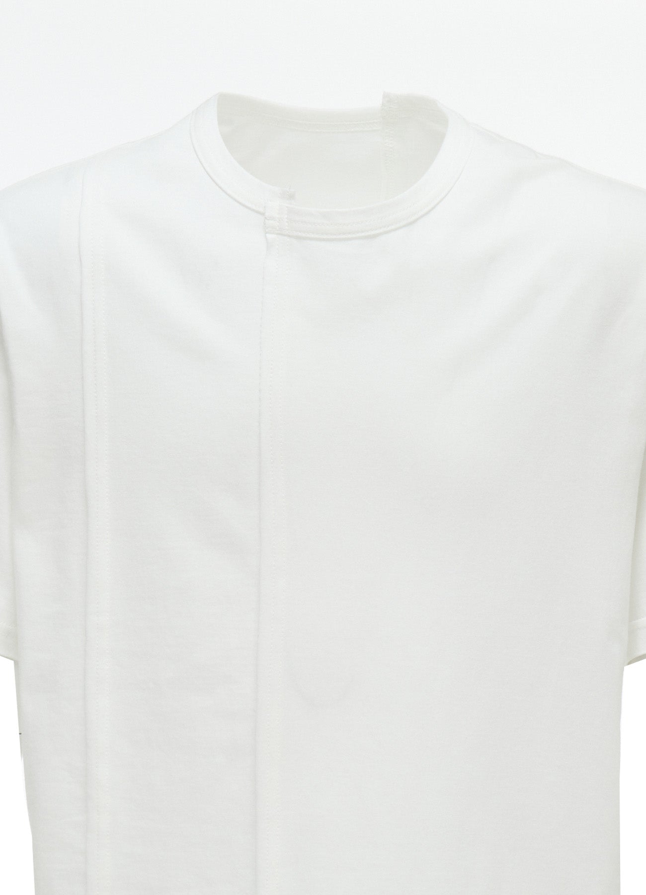 COTTON JERSEY CUT-OFF SHORT SLEEVED T