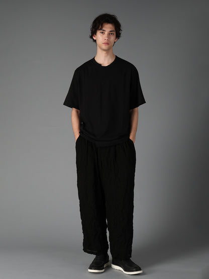 COTTON JERSEY CUT-OFF SHORT SLEEVED T
