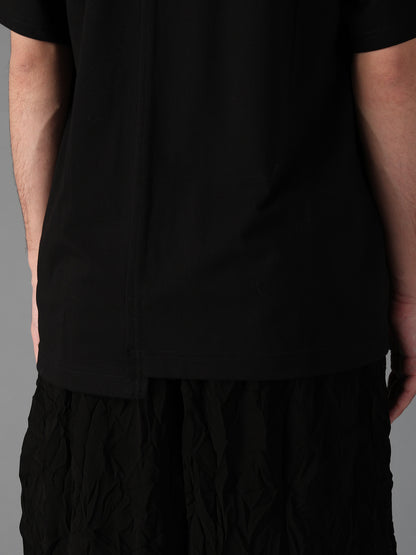 COTTON JERSEY CUT-OFF SHORT SLEEVED T