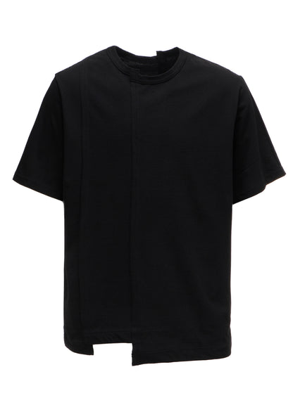 COTTON JERSEY CUT-OFF SHORT SLEEVED T