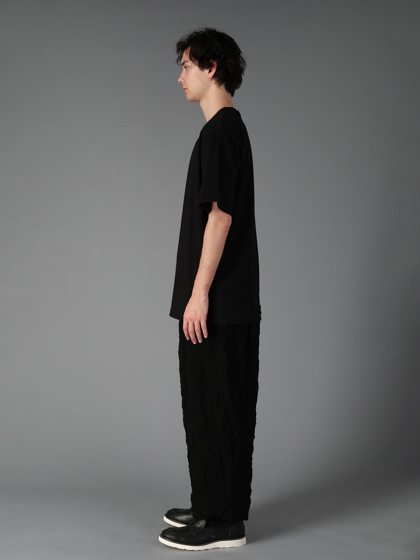 COTTON JERSEY CUT-OFF SHORT SLEEVED T