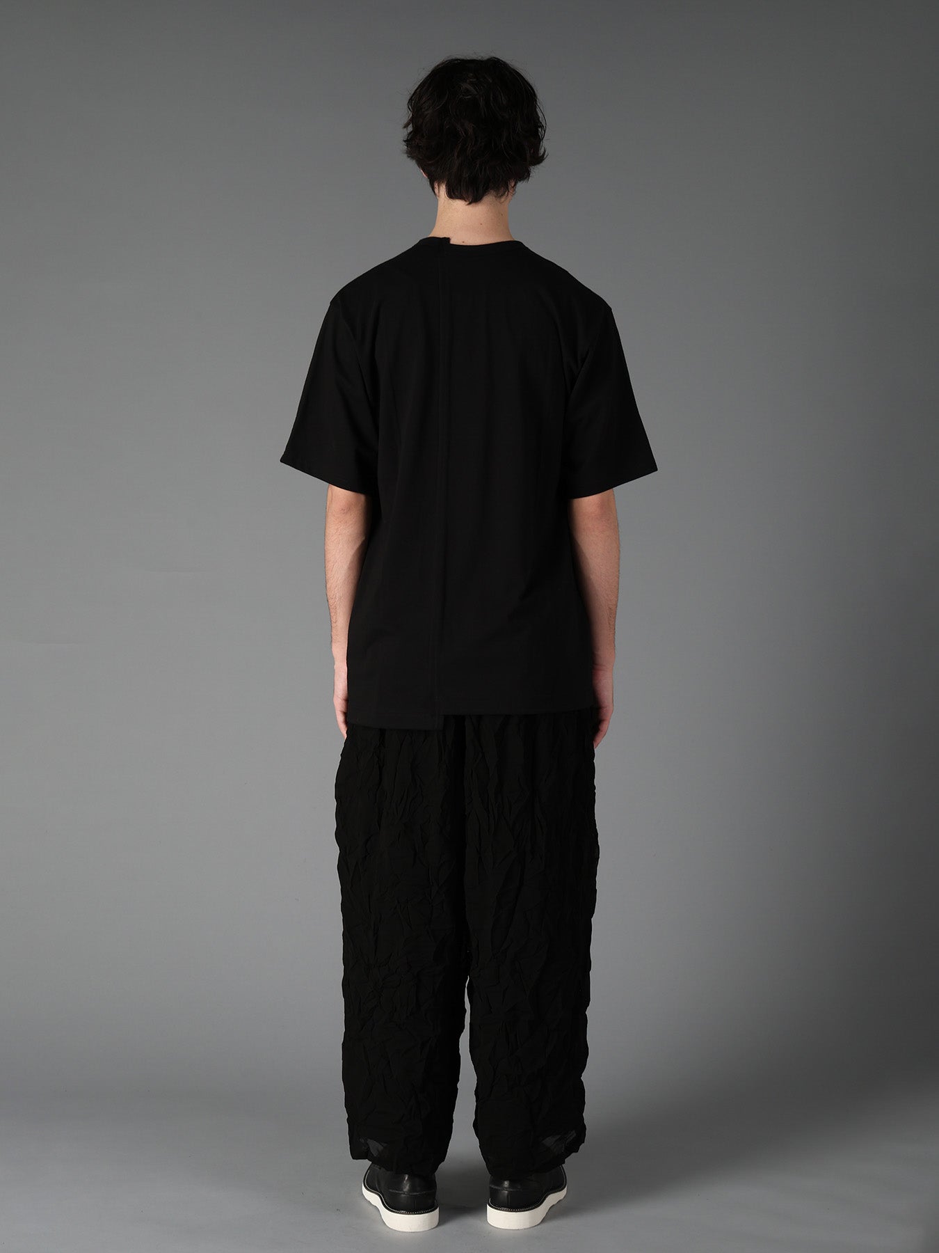 COTTON JERSEY CUT-OFF SHORT SLEEVED T