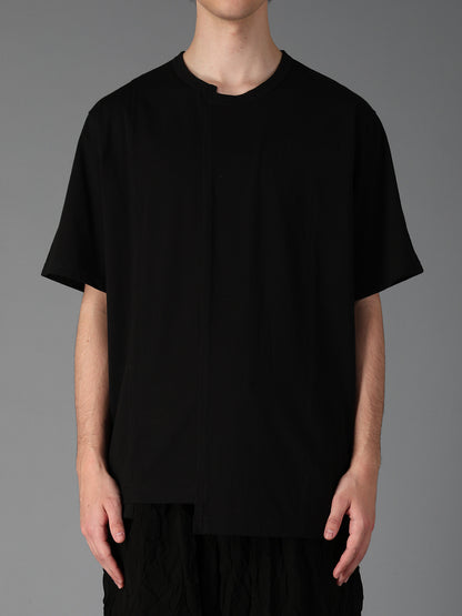 COTTON JERSEY CUT-OFF SHORT SLEEVED T