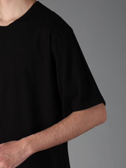 COTTON JERSEY CUT-OFF SHORT SLEEVED T