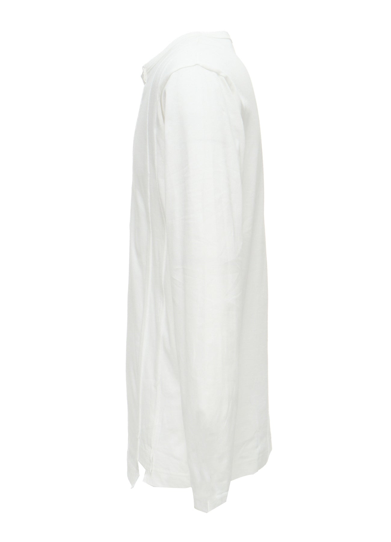 COTTON JERSEY CUT-OFF LONG SLEEVED T