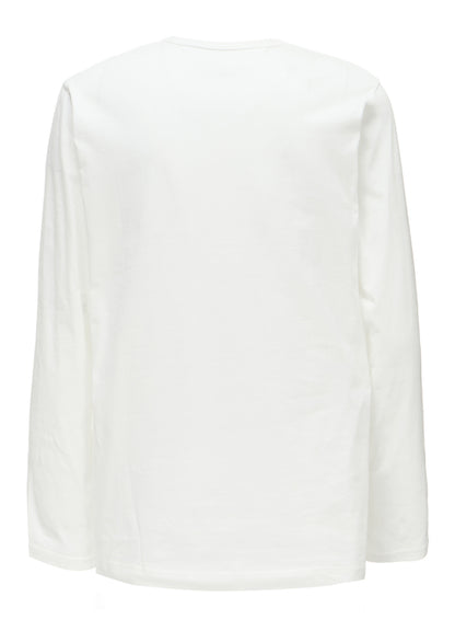 COTTON JERSEY CUT-OFF LONG SLEEVED T