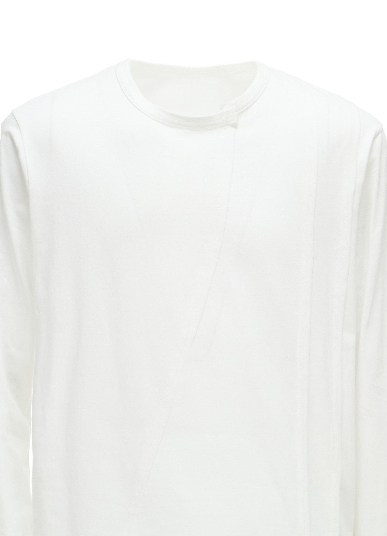 COTTON JERSEY CUT-OFF LONG SLEEVED T
