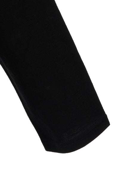 COTTON JERSEY CUT-OFF LONG SLEEVED T