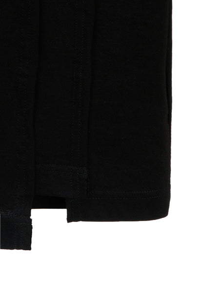 COTTON JERSEY CUT-OFF LONG SLEEVED T
