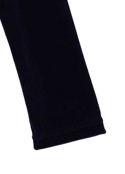 FLOCKED STRIPE HIGH-NECK TULLE