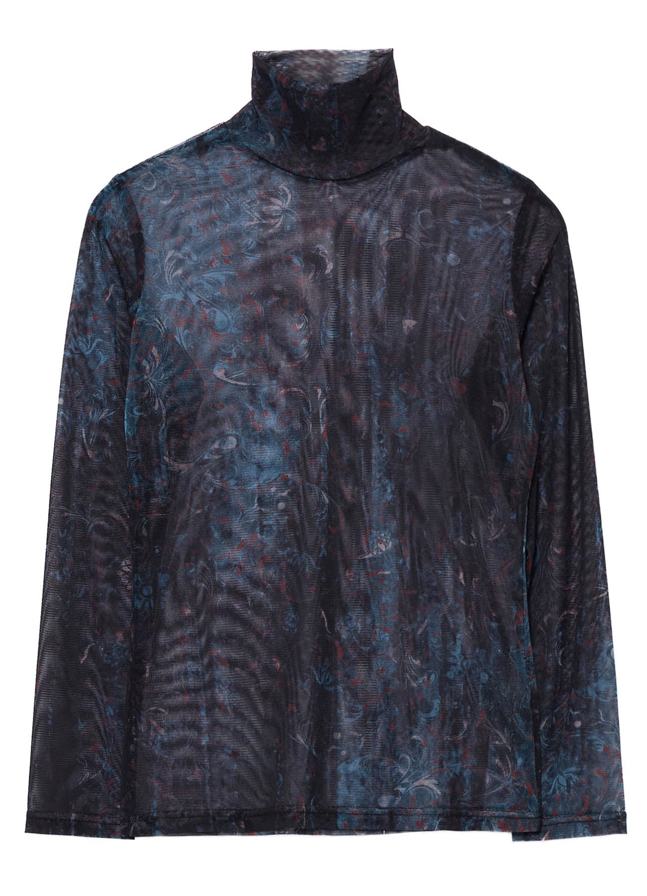 トップス GAUZEJERSEYDOUBLESLEEVETOPFUMIKAUCHIDA PAISLEY HIGH NECK SOFT TULLE – THE SHOP YOHJI YAMAMOTO