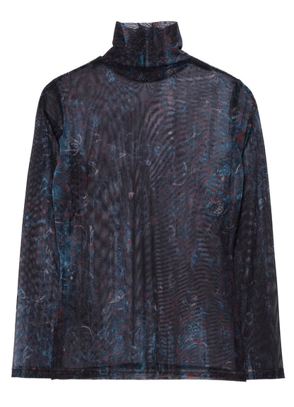 PAISLEY HIGH NECK SOFT TULLE