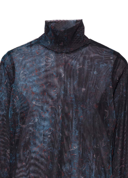 PAISLEY HIGH NECK SOFT TULLE