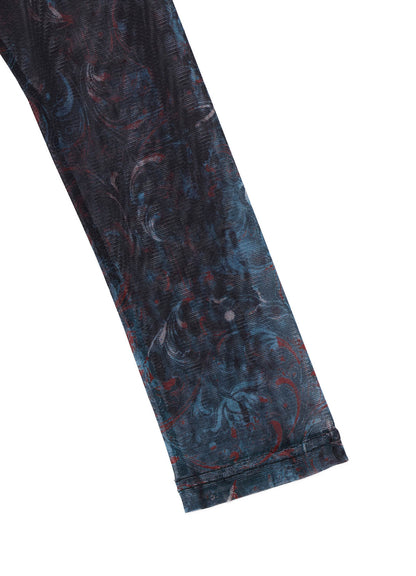 PAISLEY HIGH NECK SOFT TULLE