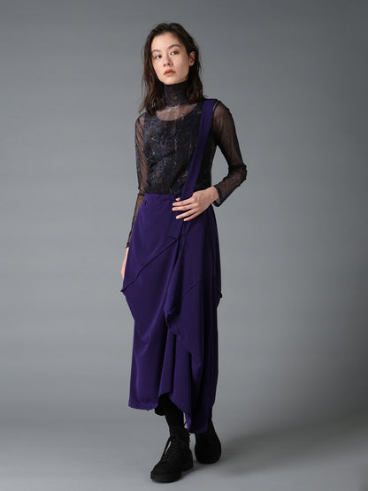 PAISLEY HIGH NECK SOFT TULLE