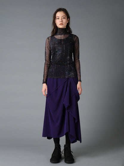 PAISLEY HIGH NECK SOFT TULLE