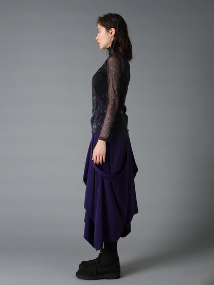 PAISLEY HIGH NECK SOFT TULLE
