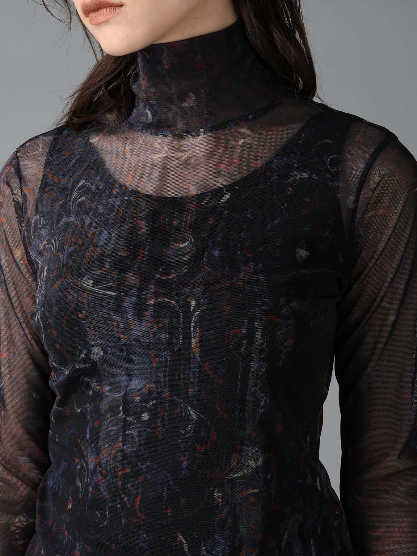 PAISLEY HIGH NECK SOFT TULLE – THE SHOP YOHJI YAMAMOTO