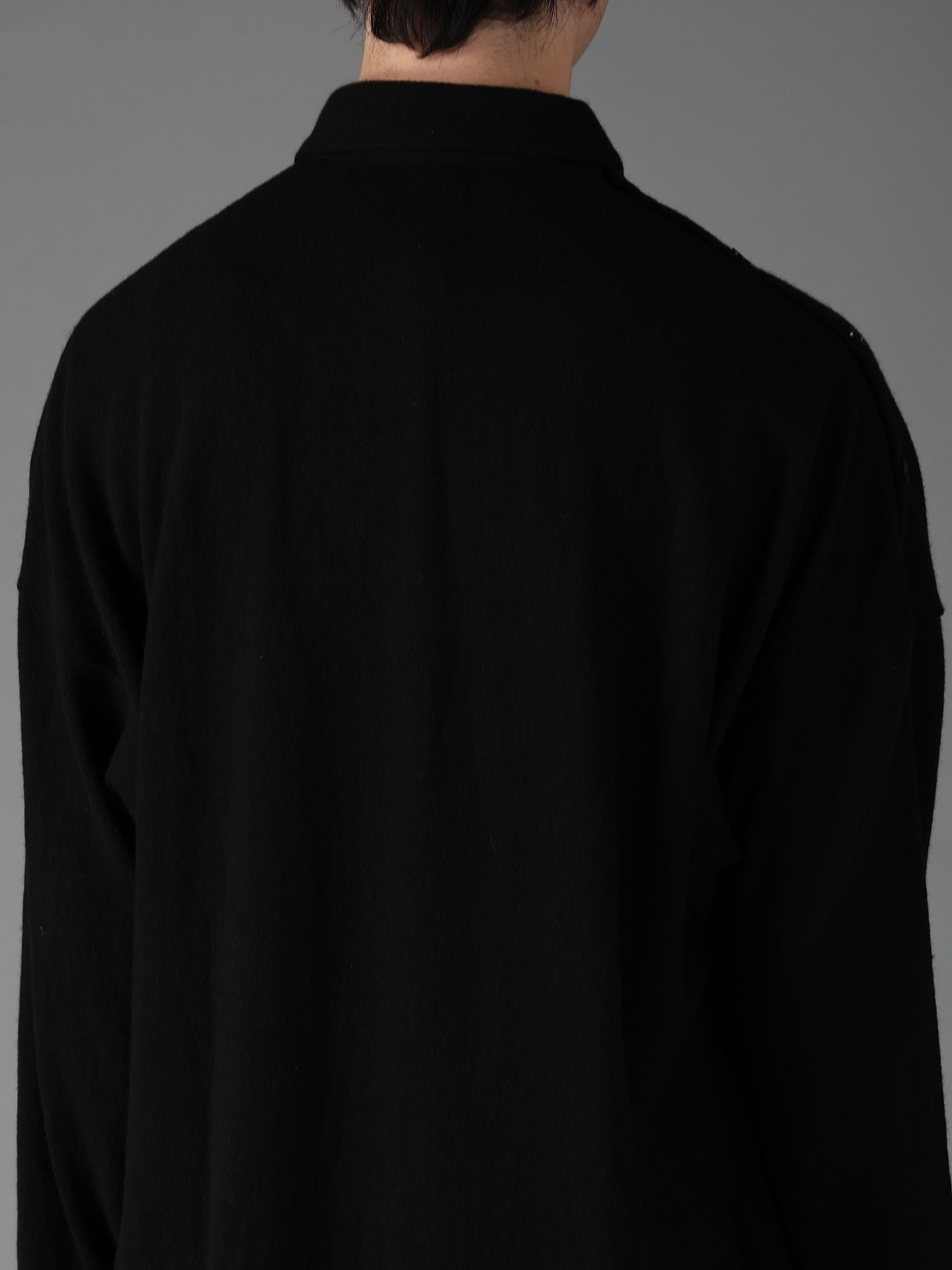 AIRY FEATHERY RIGHT-SIDE DRAPE SHIRT – THE SHOP YOHJI YAMAMOTO
