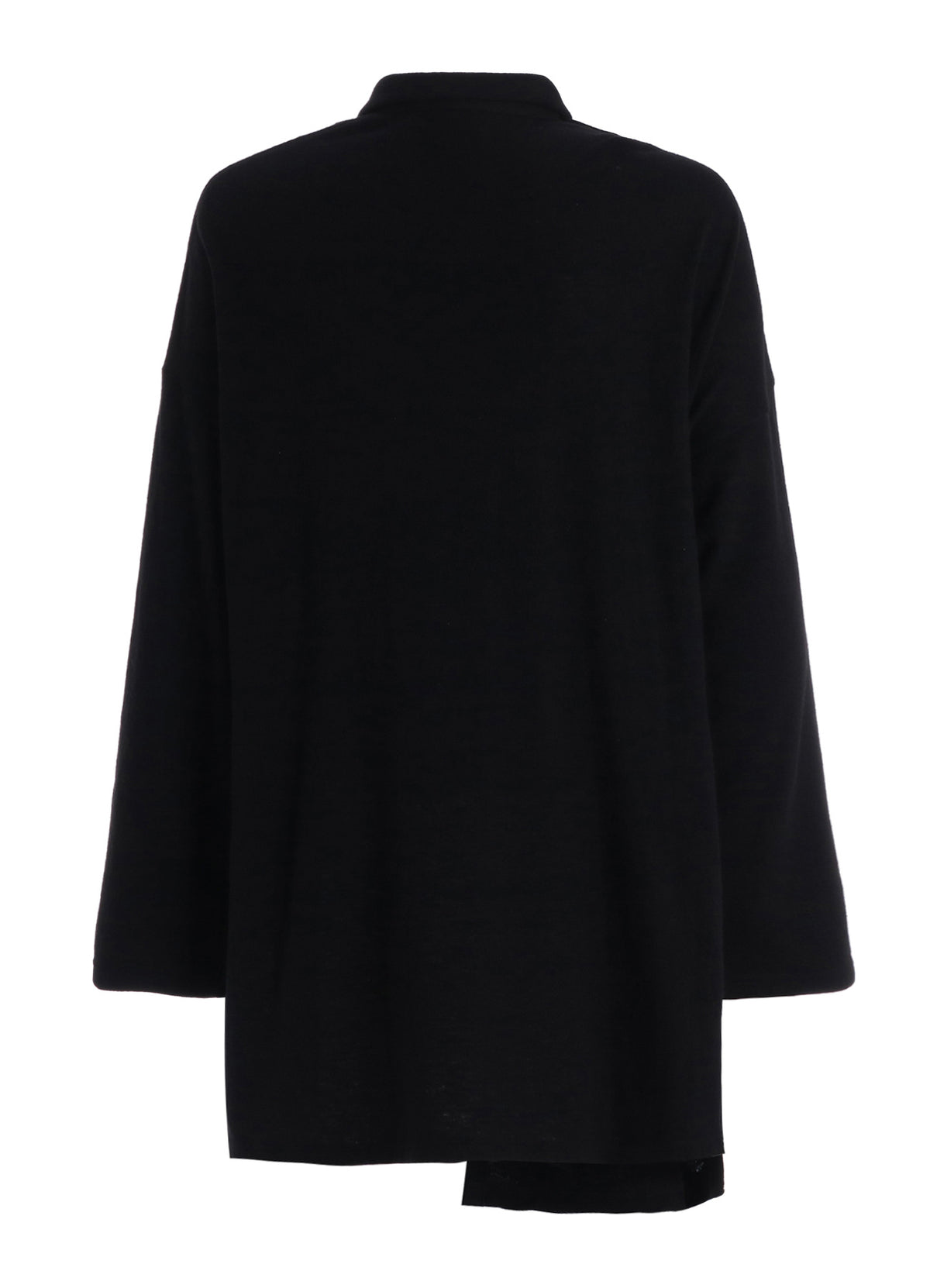 AIRY FEATHERY RIGHT-SIDE DRAPE SHIRT
