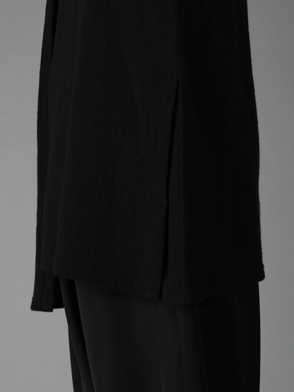 AIRY FEATHERY RIGHT-SIDE DRAPE SHIRT