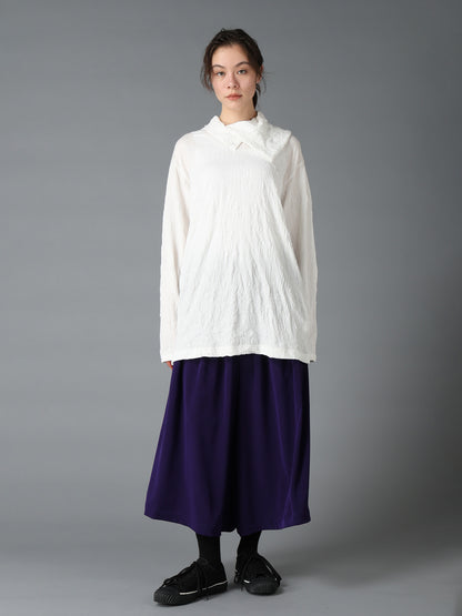 CATCH WASHER WRINKLE JERSEY TURTLENECK LONG SLEEVED T-SHIRT