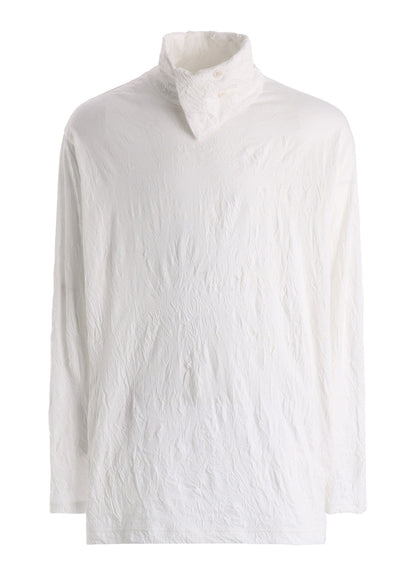 CATCH WASHER WRINKLE JERSEY TURTLENECK LONG SLEEVED T-SHIRT