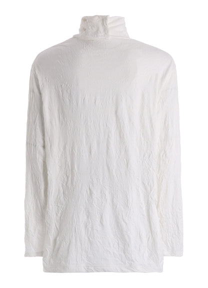 CATCH WASHER WRINKLE JERSEY TURTLENECK LONG SLEEVED T-SHIRT