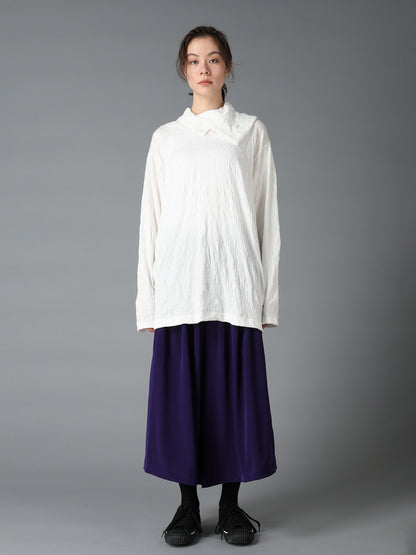 CATCH WASHER WRINKLE JERSEY TURTLENECK LONG SLEEVED T-SHIRT