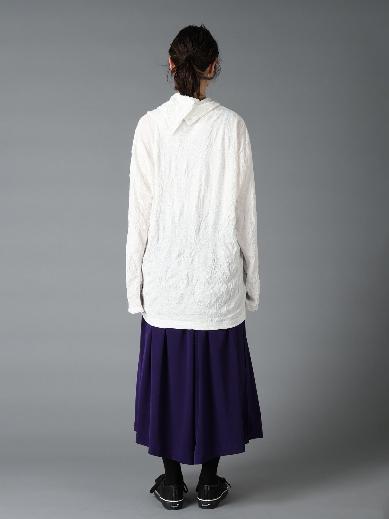 CATCH WASHER WRINKLE JERSEY TURTLENECK LONG SLEEVED T-SHIRT