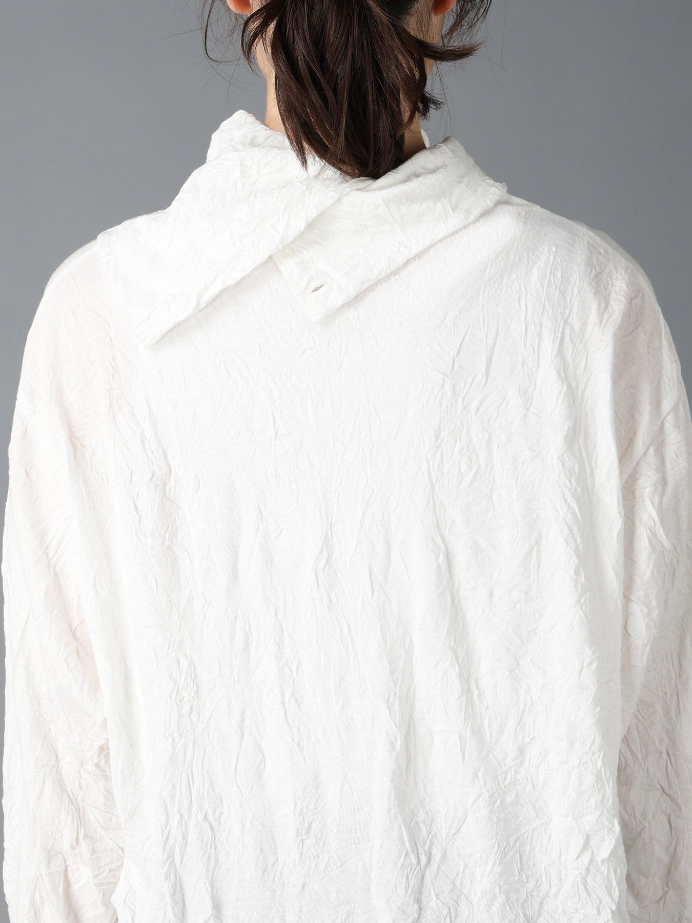 CATCH WASHER WRINKLE JERSEY TURTLENECK LONG SLEEVED T-SHIRT
