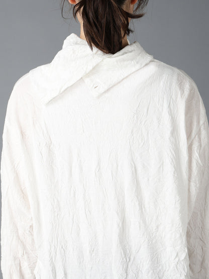 CATCH WASHER WRINKLE JERSEY TURTLENECK LONG SLEEVED T-SHIRT