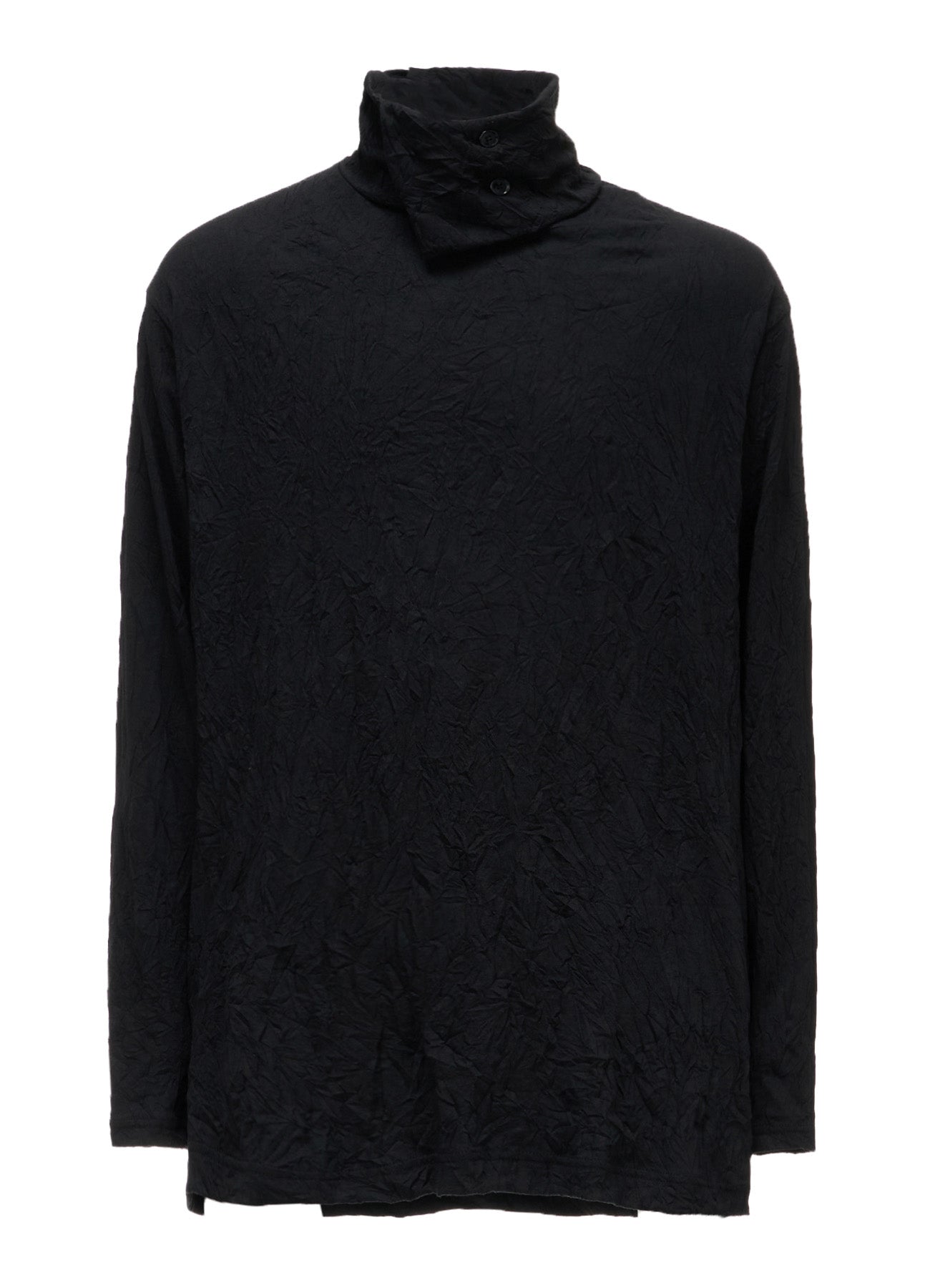 CATCH WASHER WRINKLE JERSEY TURTLENECK LONG SLEEVED T-SHIRT – THE