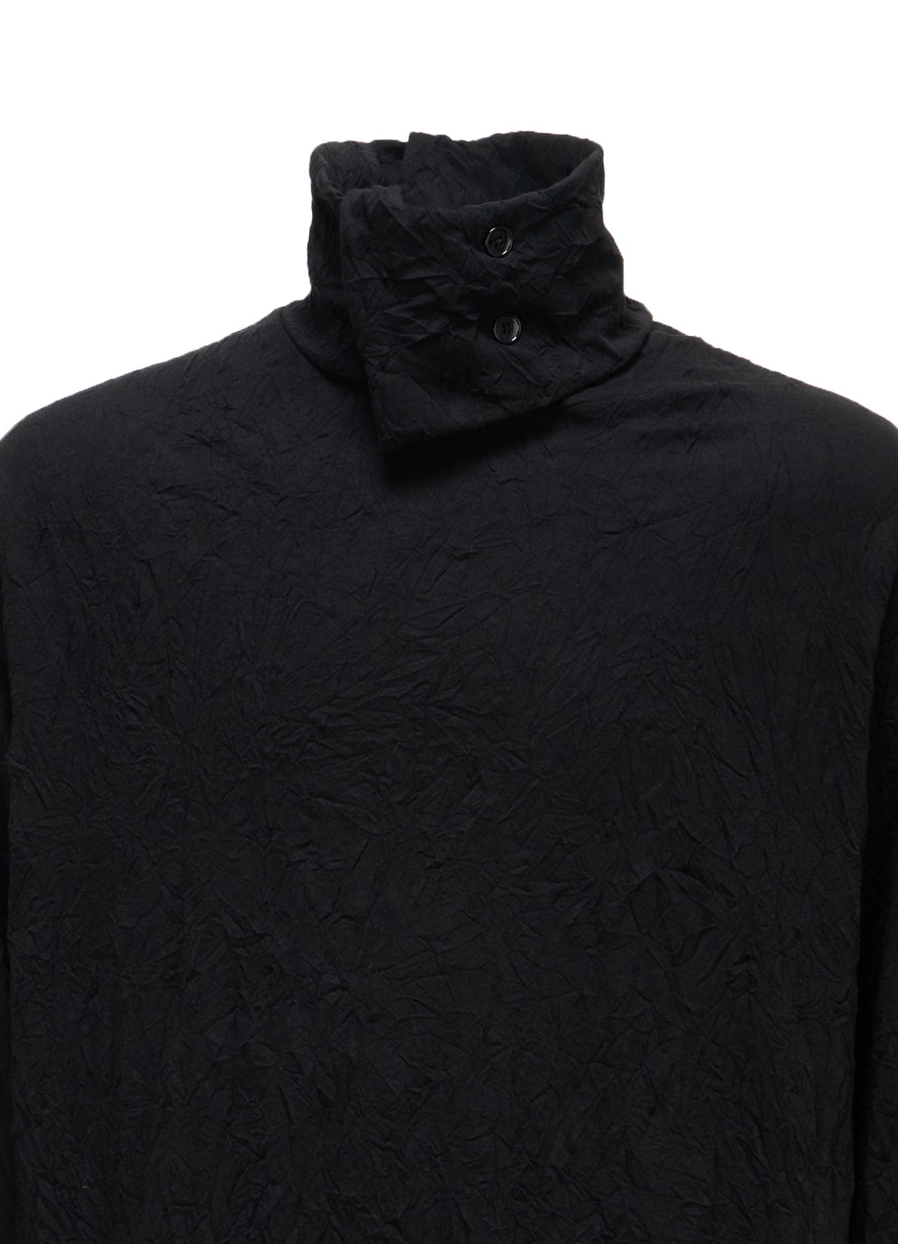 CATCH WASHER WRINKLE JERSEY TURTLENECK LONG SLEEVED T-SHIRT